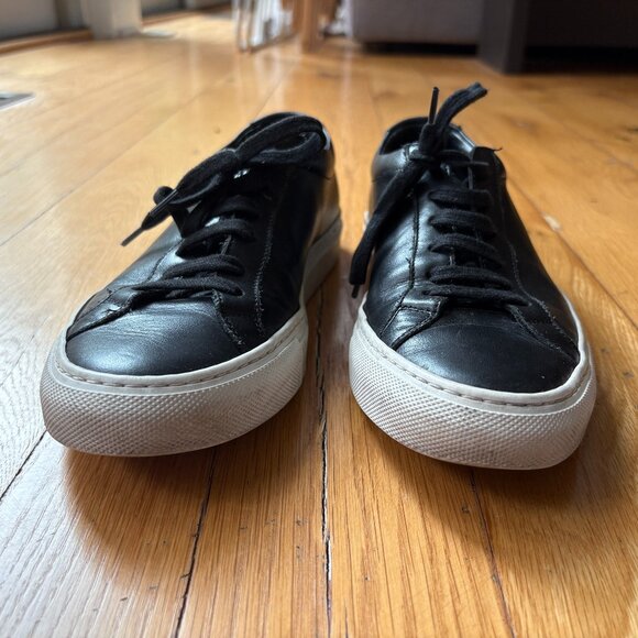 Woman By Common Projects Original Achilles Low Leather Sneakers, Size 37 - Picture 12 of 15